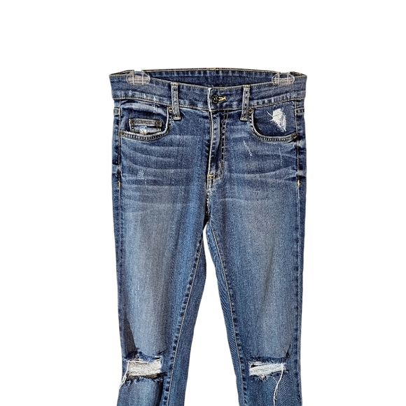 Carmar Ripped Tear Distressed Skinny Jeans - Picture 2 of 8